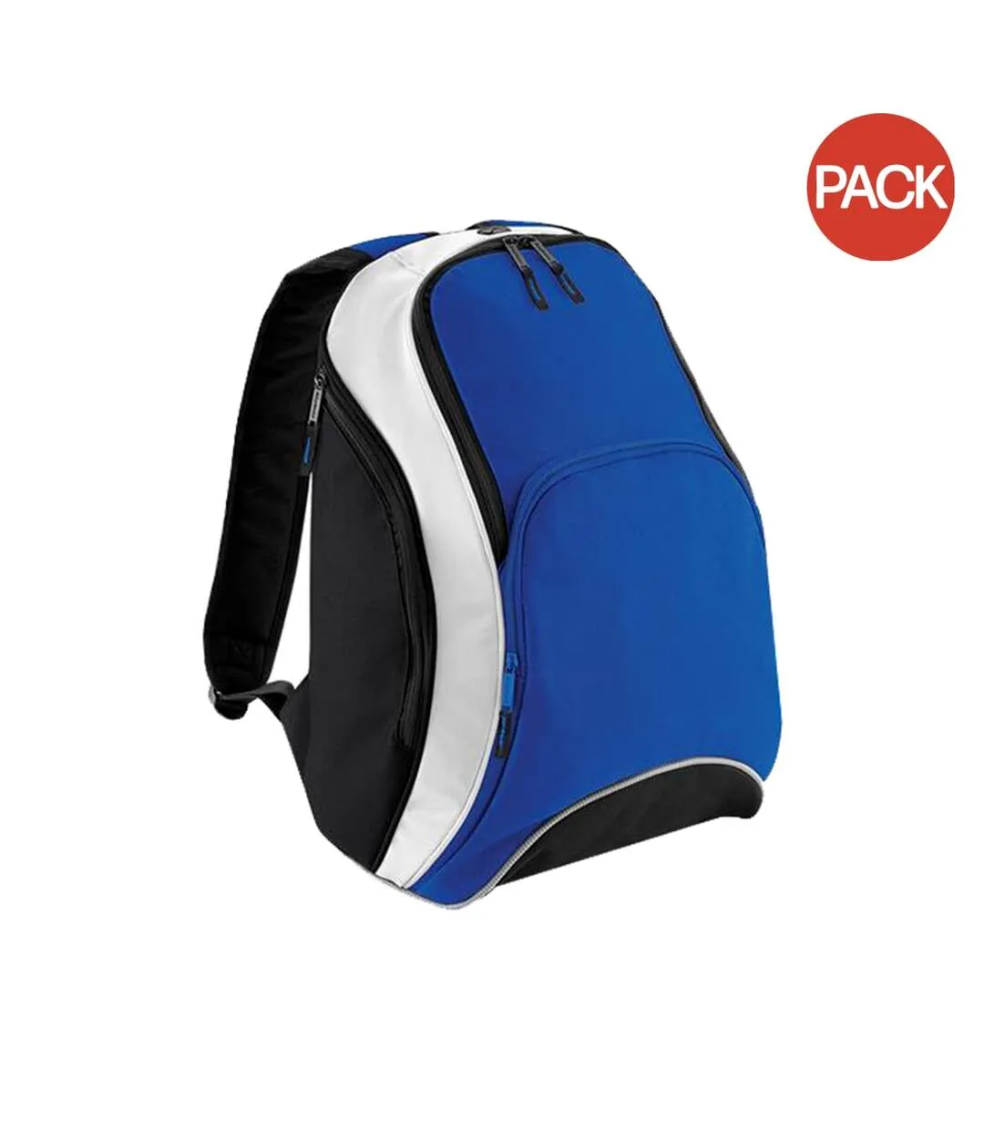 Bagbase Teamwear Backpack / Rucksack (21 Liters) (Pack of 2) (Bright Royal/Black/White) (One Size) - UTBC4203