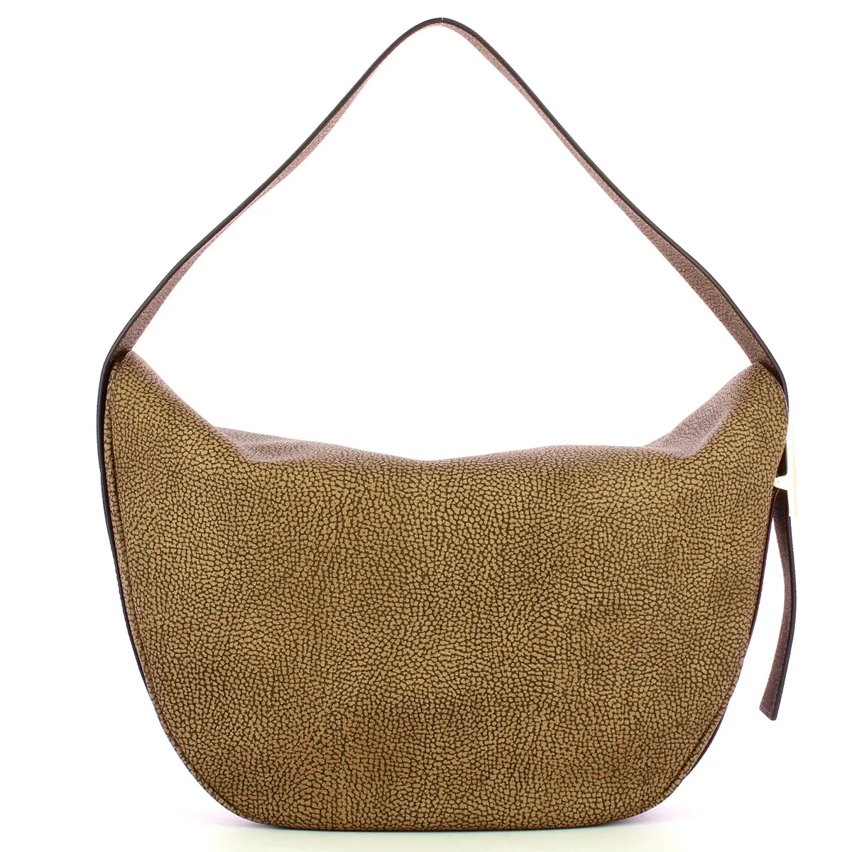 Borbonese - Hobo Medium OP Naturale Nero - 924427AN0 - OP/NATURALE/NERO