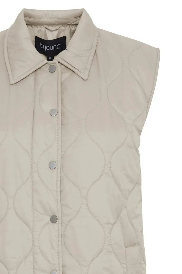 b.young Berta Gilet Cement