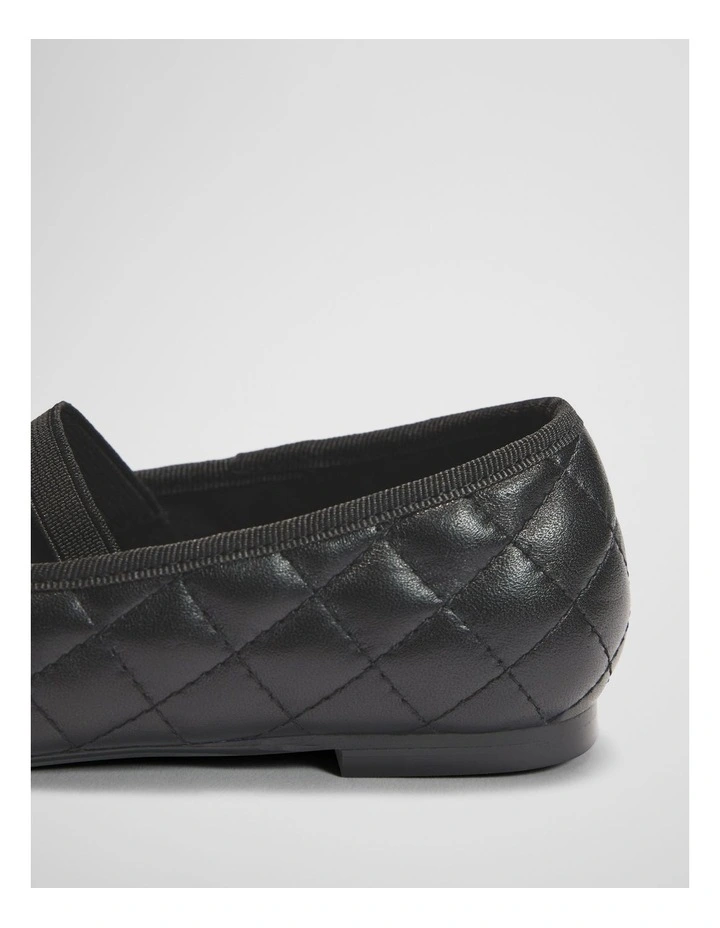 Claudia Quilted Ballet in Black