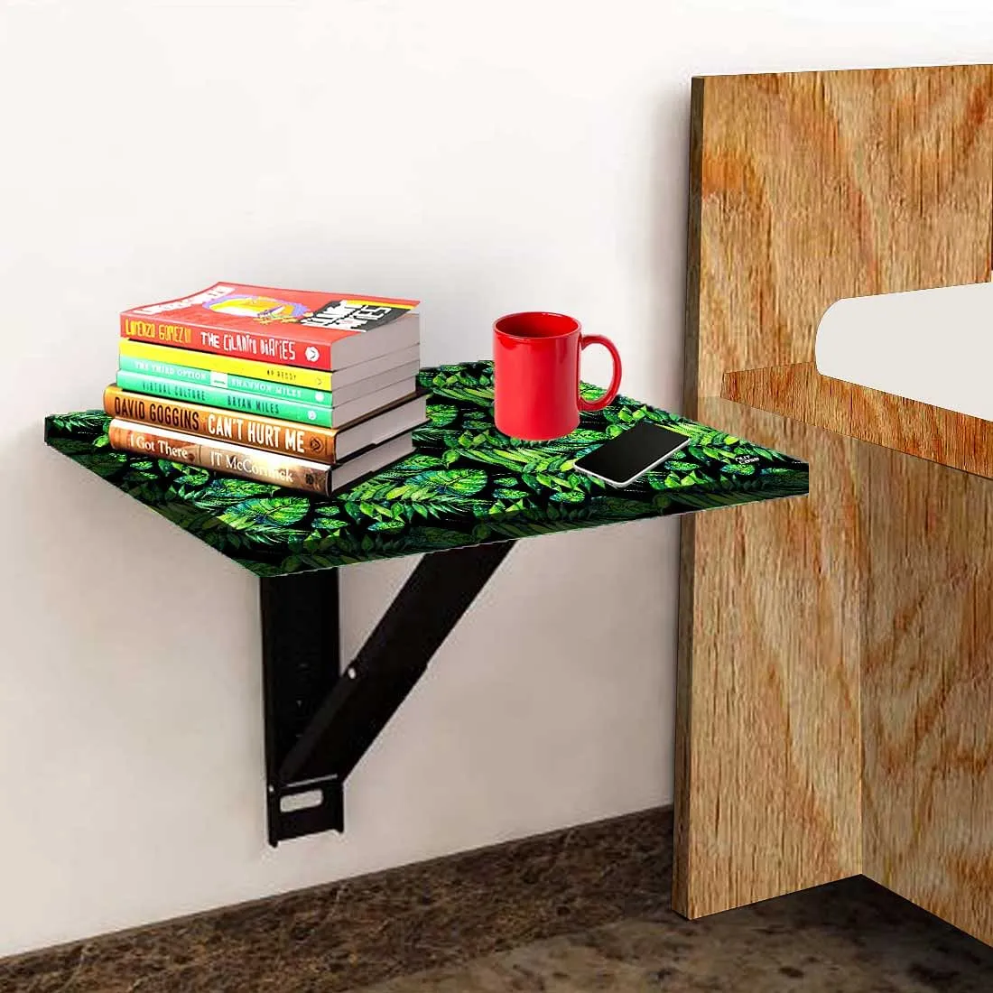 Fold Down Table - Green Tropical