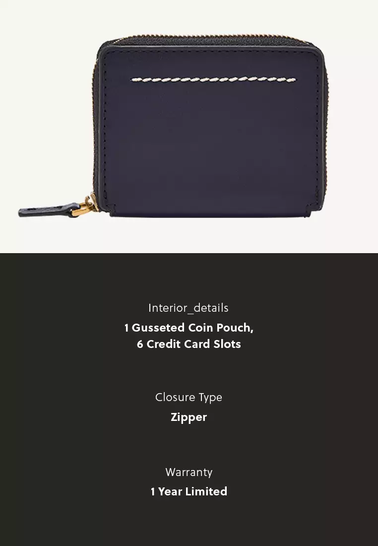 Fossil Fossil Male's Westover blue Leather Card Case ML4584545