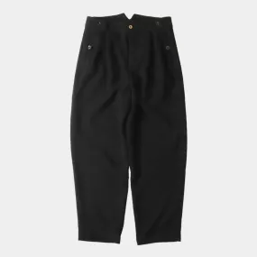 Frank Leder Wool Trouser Black