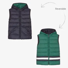 Green & Blue Reversible Gilet
