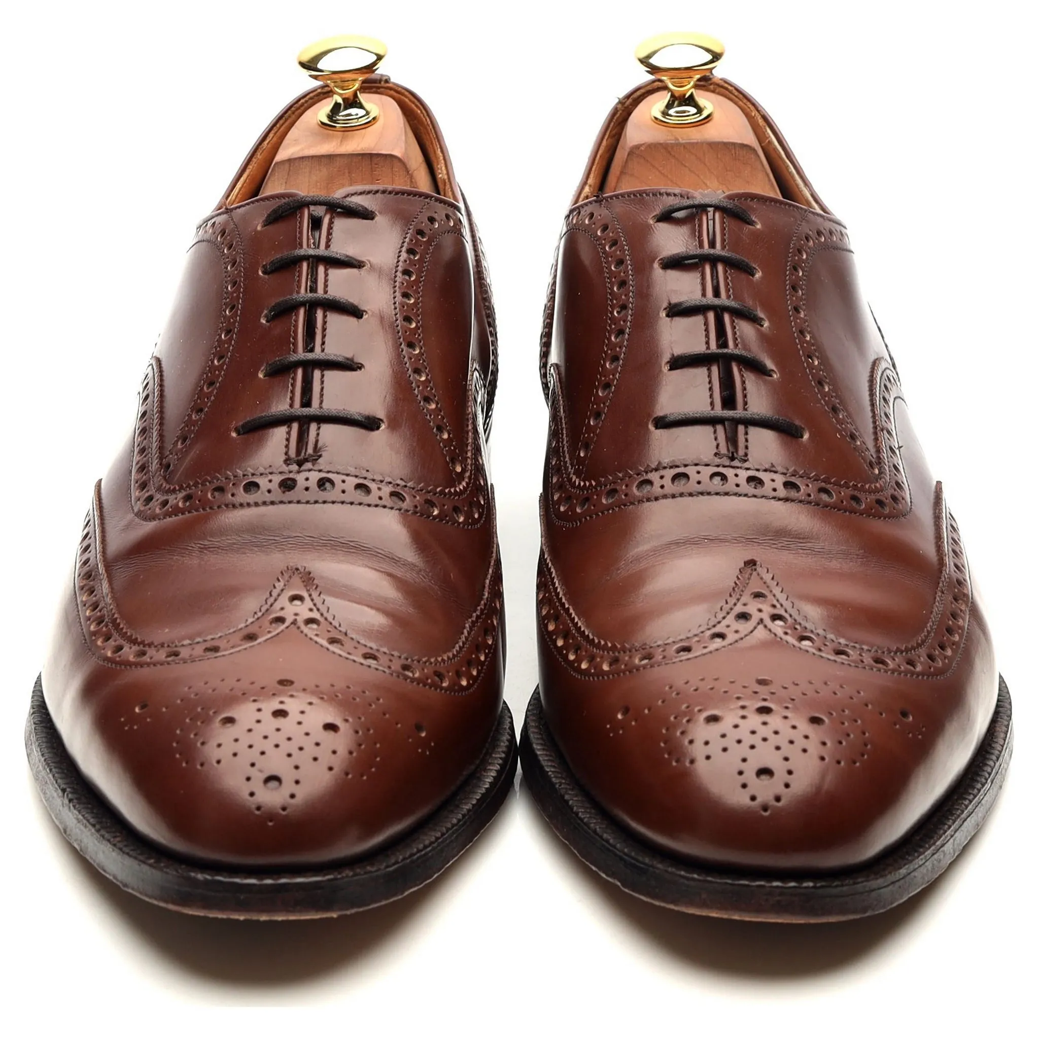 'Hickstead' Brown Leather Brogues UK 10 G