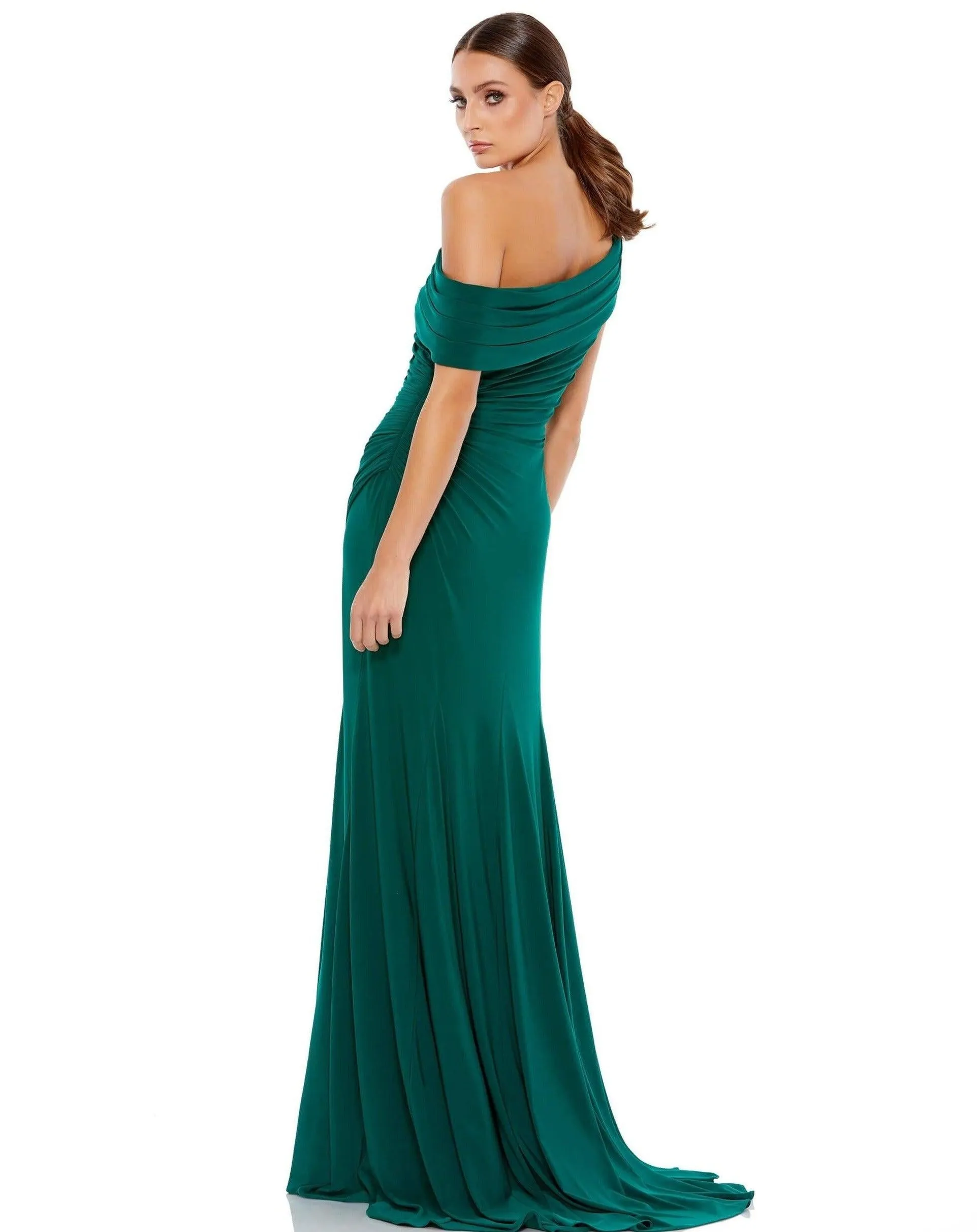 Mac Duggal Prom Long One Shoulder Formal Gown Sale