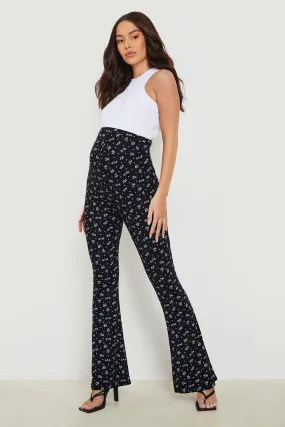 Maternity Ditsy Floral Flare Leggings
