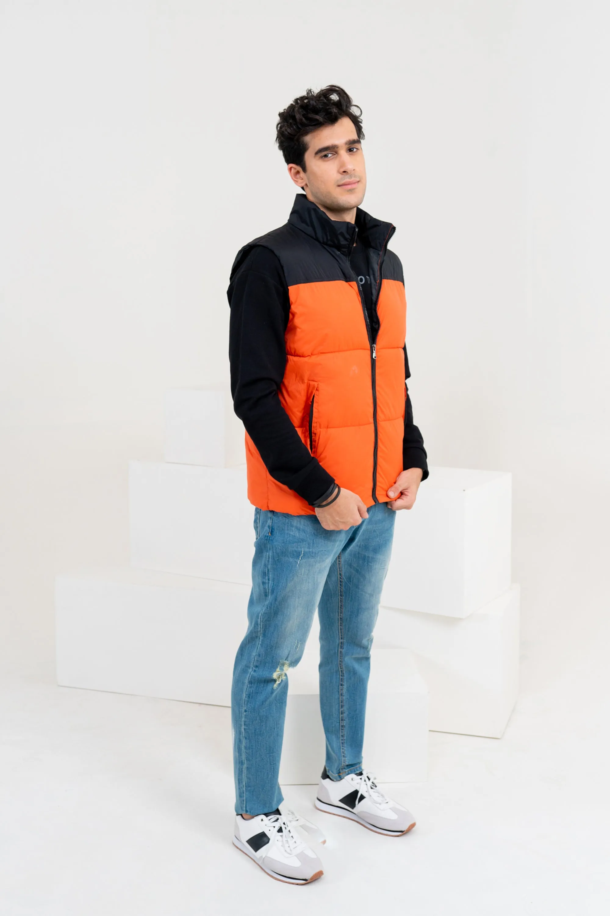 Orange Down Gilet