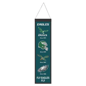 Philadelphia Eagles Logo Evolution Wool Banner