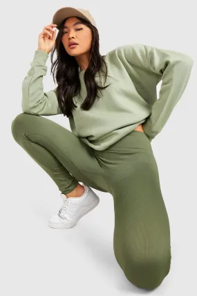 Ribbed Seamless High Waisted Leggings