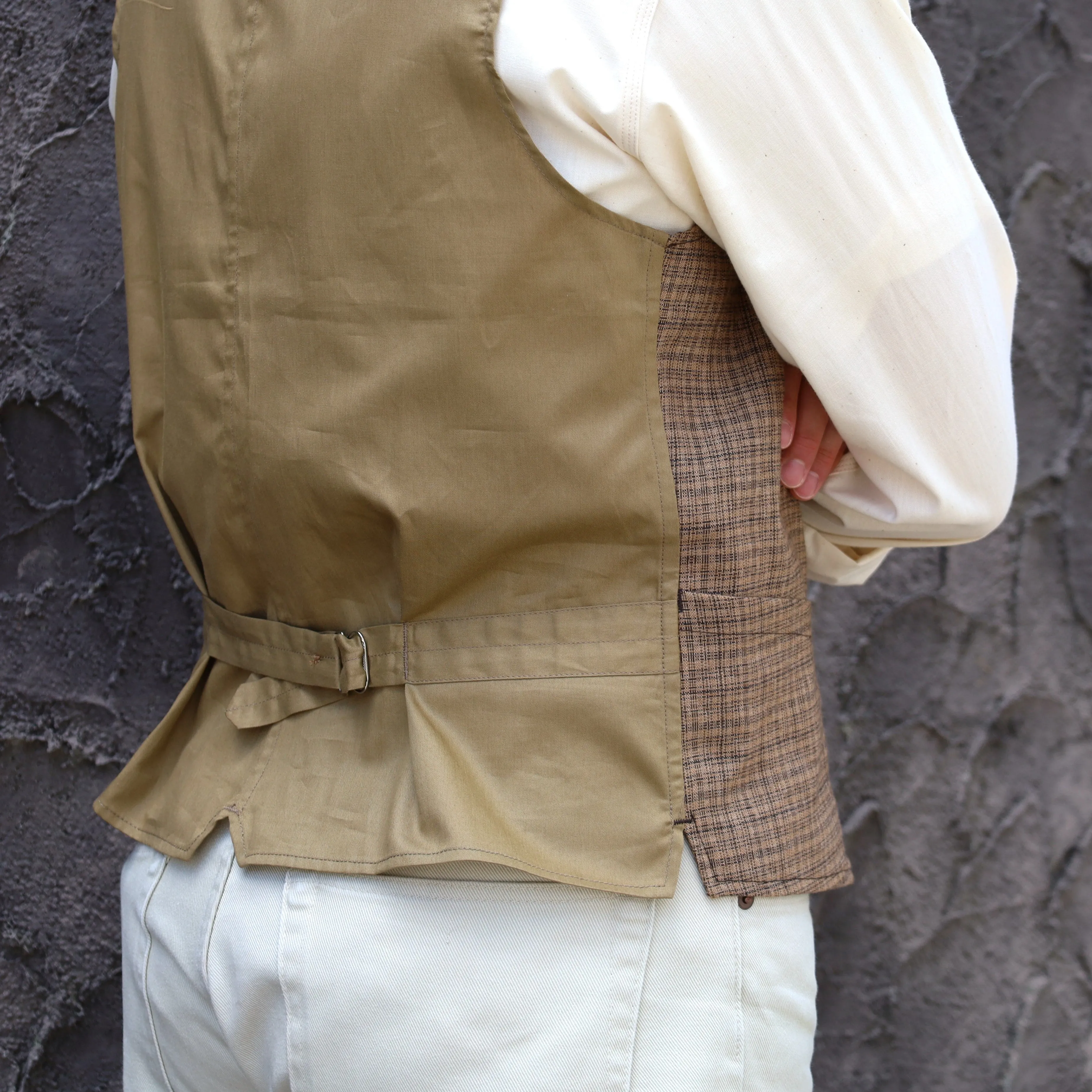 SAGAN LINEN WOOL CASHMERE MULTI CHECKS