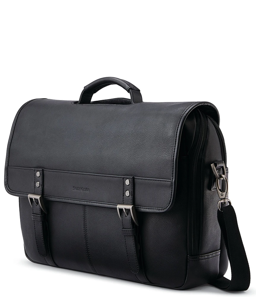 Samsonite Classic Leather Flapover Briefcase