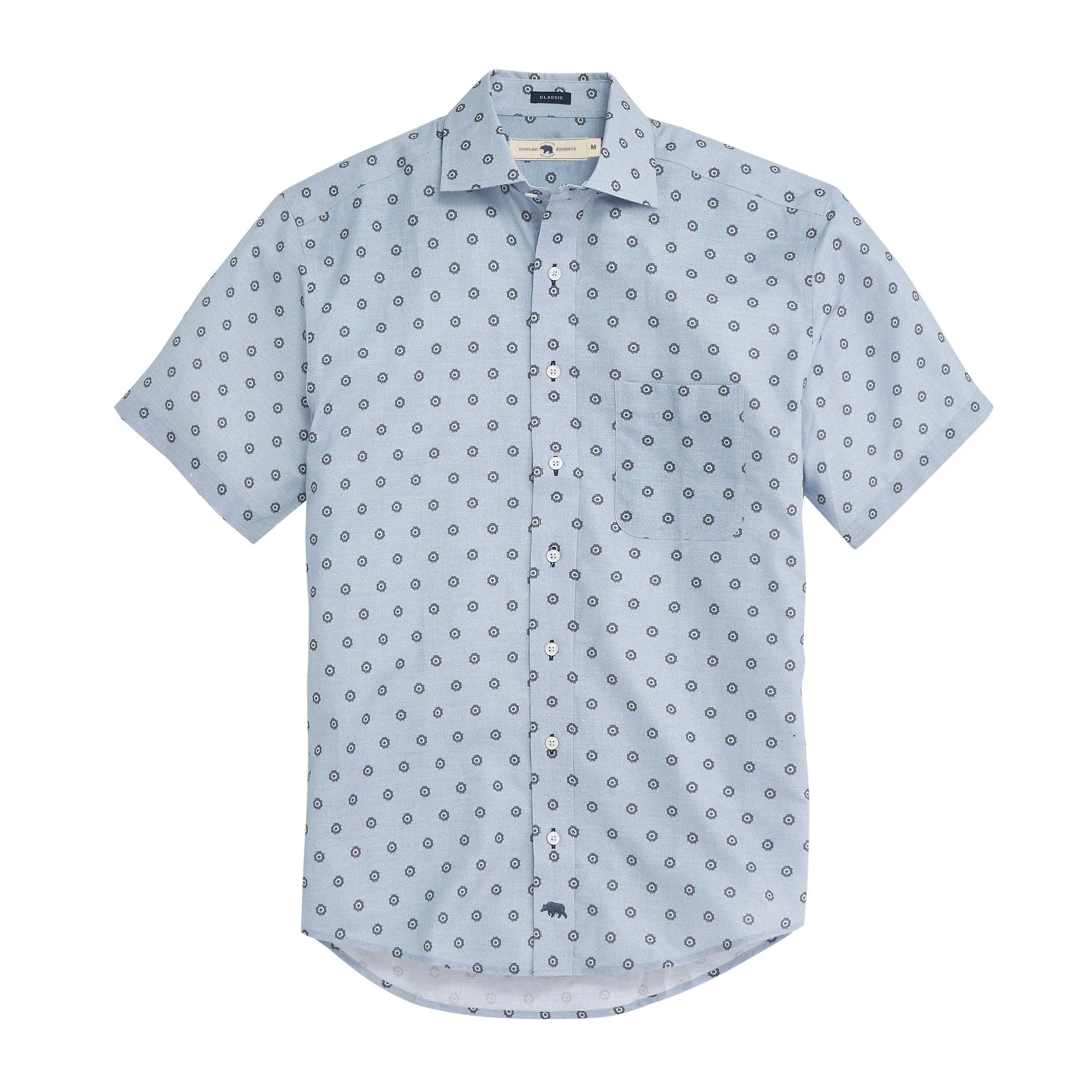 Shade Linen Blend Short Sleeve Button Down