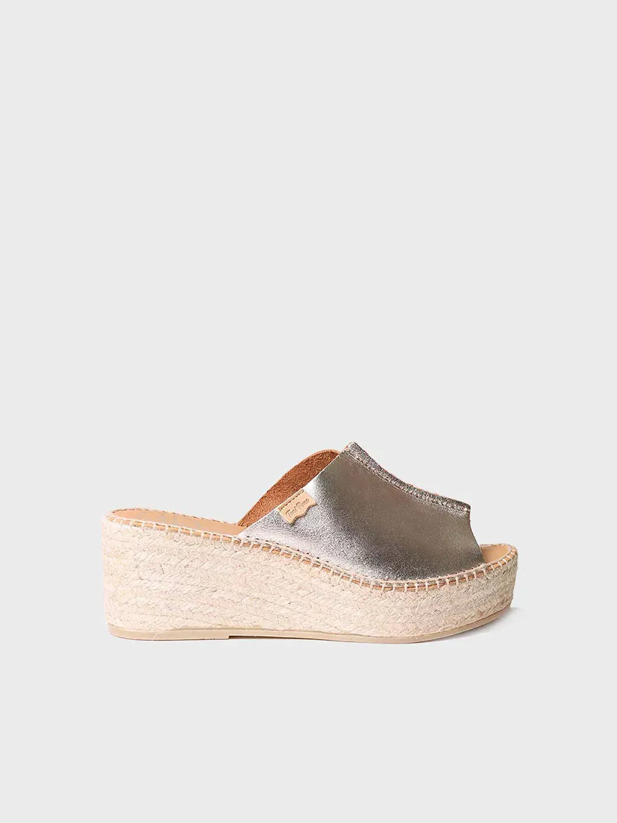 Slingback leather espadrilles - IVONNE