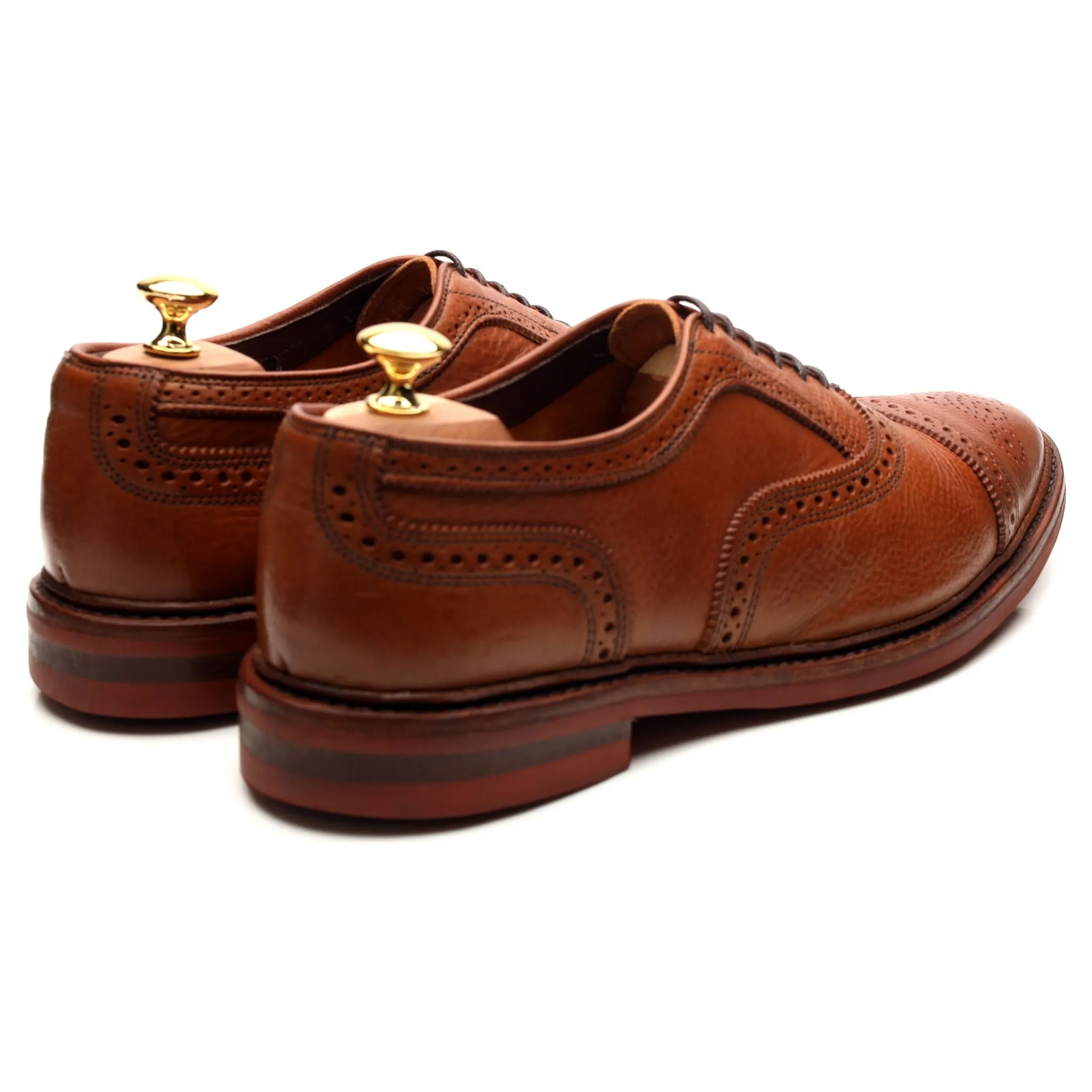 'Strandmok' Tan Brown Leather Oxford Brogues UK 11 US 11.5 D