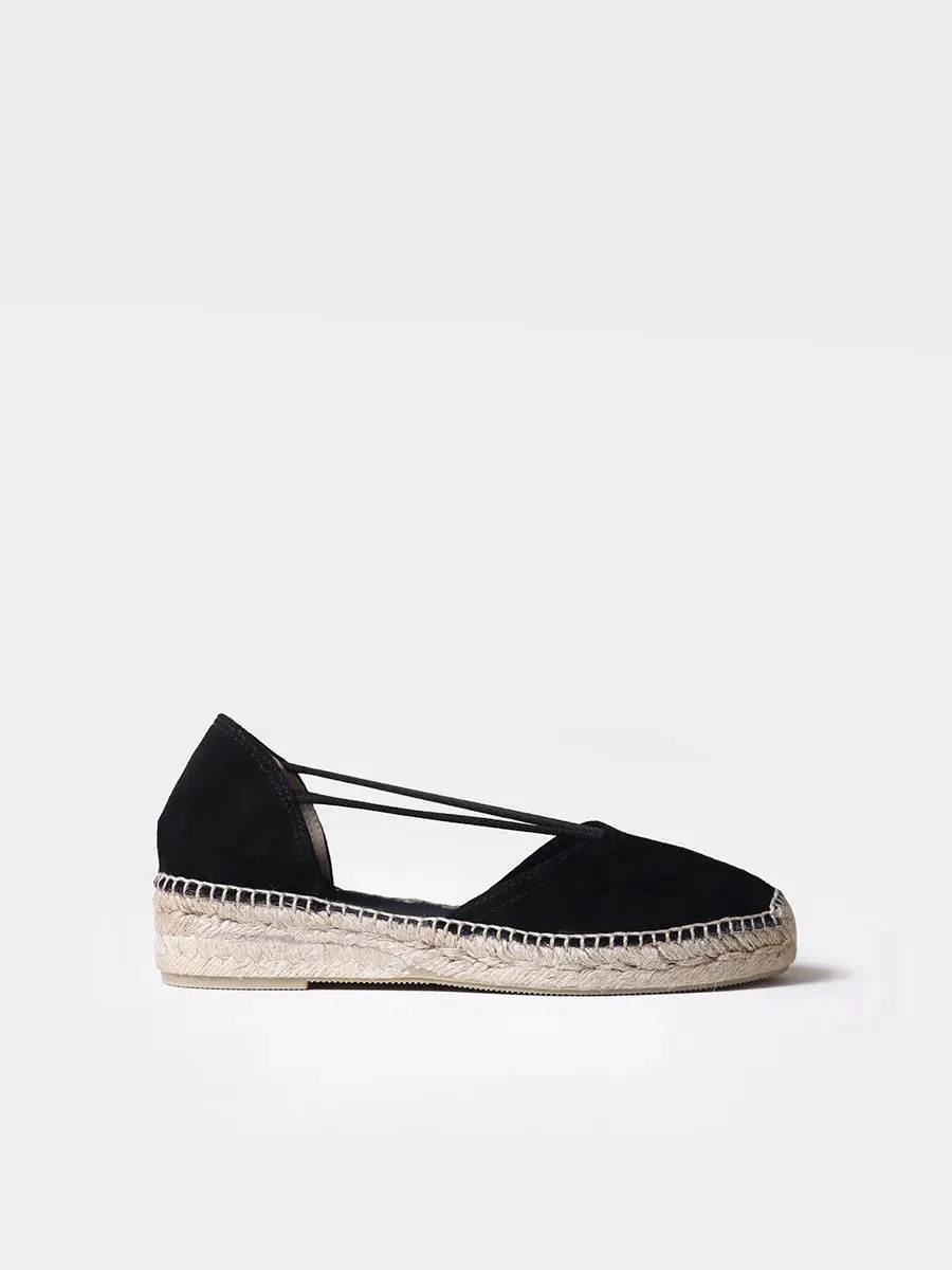 Suede espadrilles with straps - ERLA-A