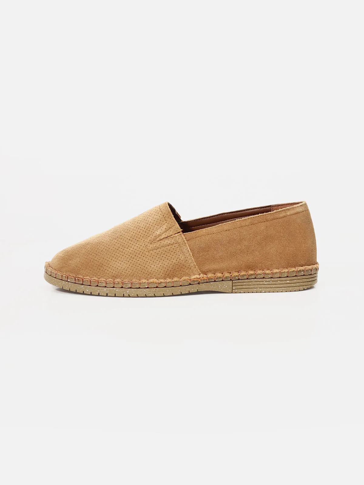 Suede Leather Espadrilles Shoes - FAMS24-054