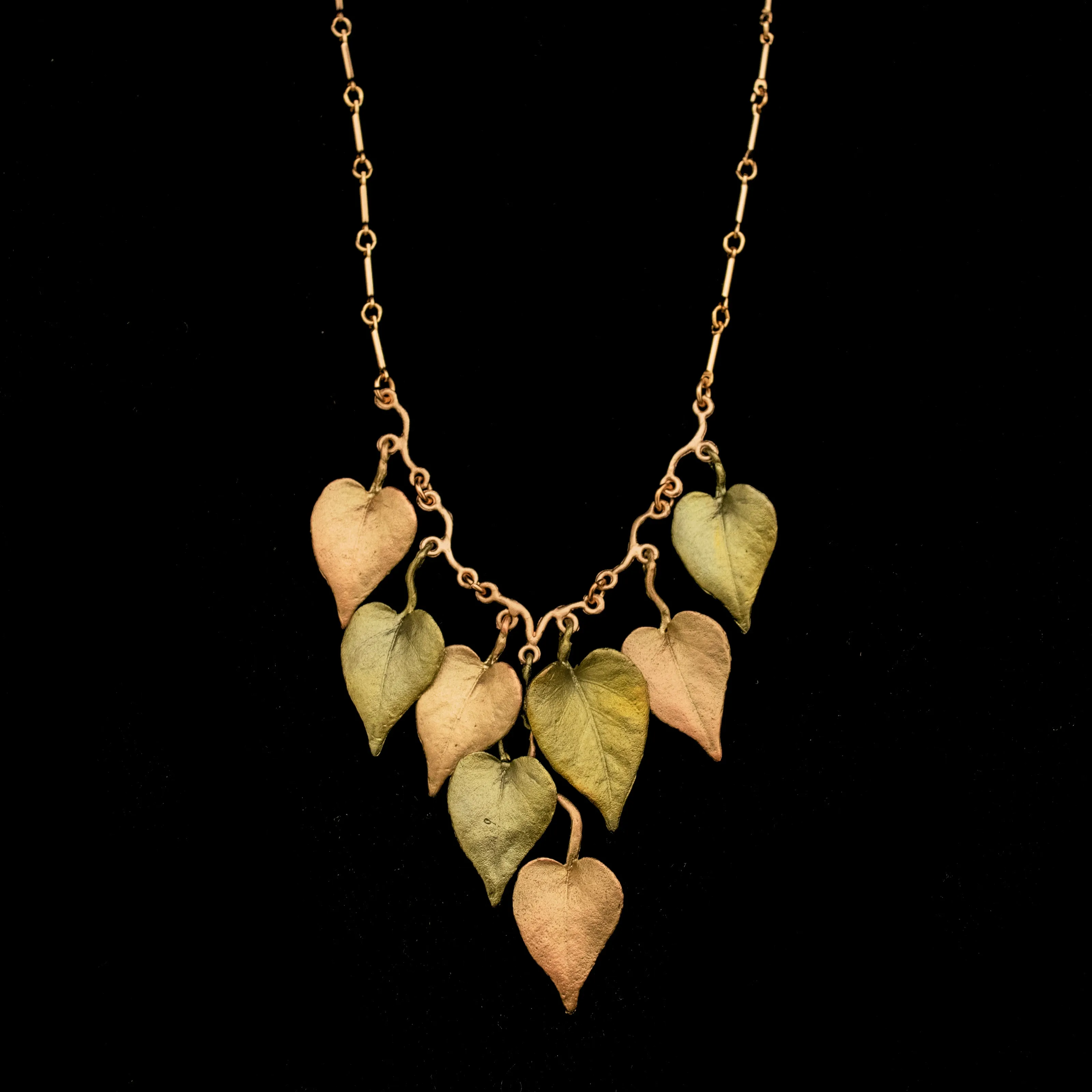 Sweet Potato Vine 18 Inch Adjustable Statement Necklace by Michael Michaud