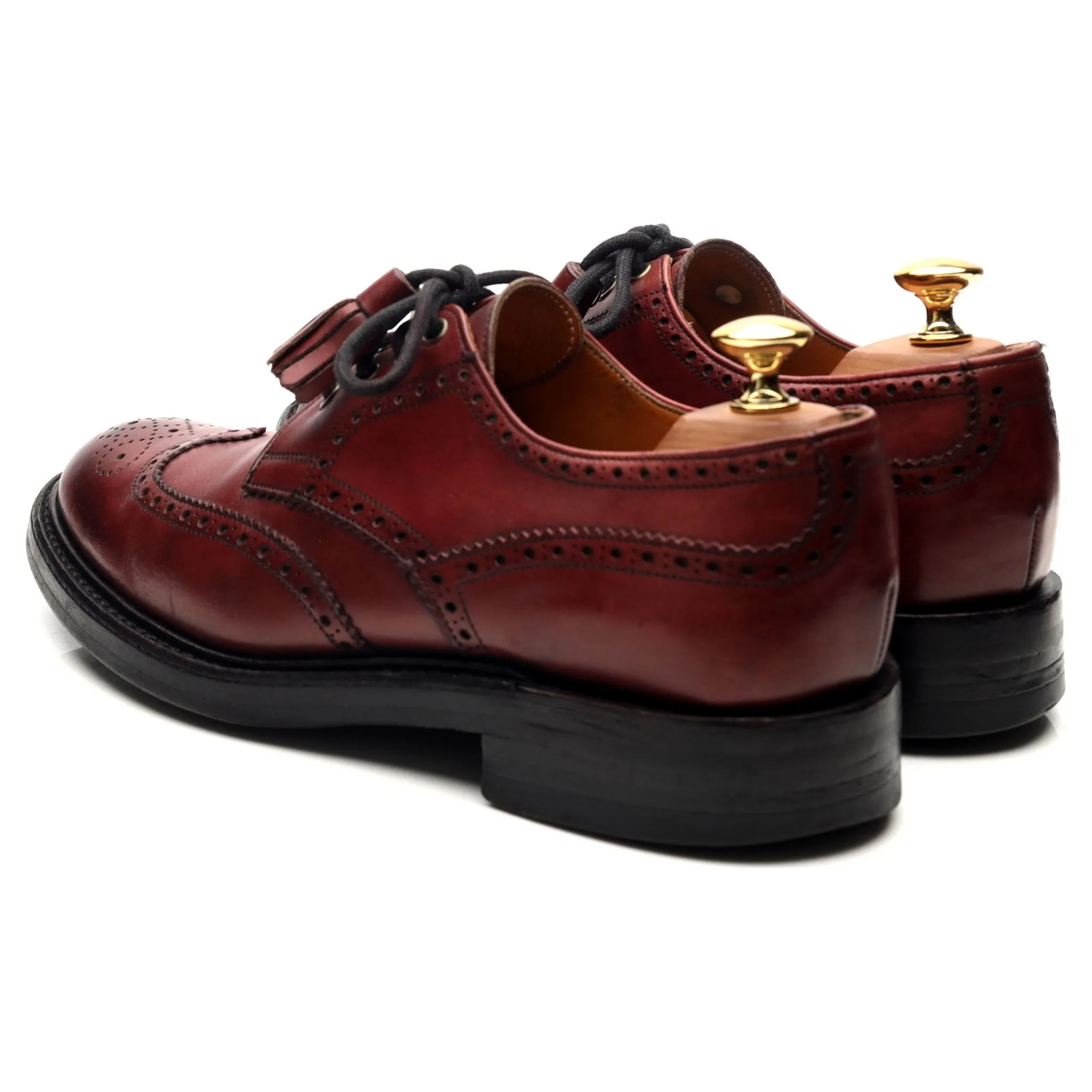 Women's 'Esme' Burgundy Leather Brogues UK 6.5 D